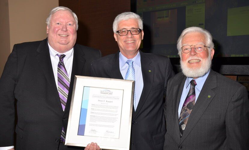 Robert Bezanson, Dr. Richard Ellerbrake, and Dean F. Kappel