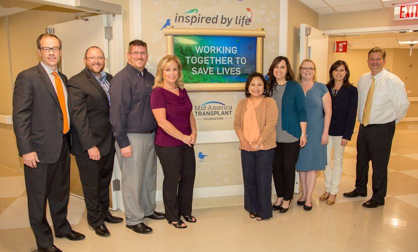 Representatives from SSM Cardinal Glennon Children's Hospital