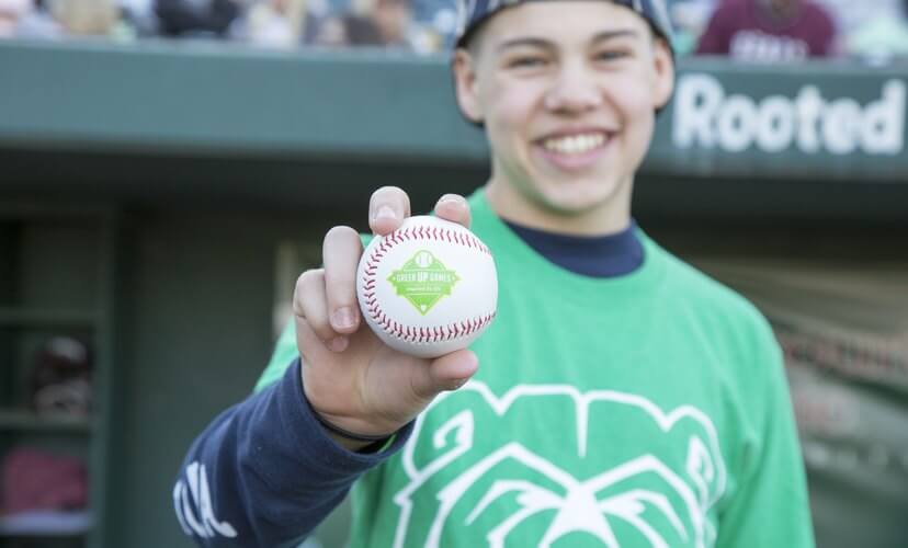At the Missouri State University baseball Green Up Game, 13-year-old Will threw out the first pitch in memory of his father, who became an organ, eye, and tissue donor after a mountain biking accident.