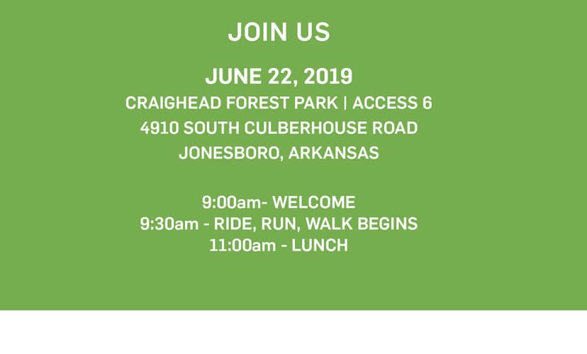 Inspired by Life Ride Run Walk invitation