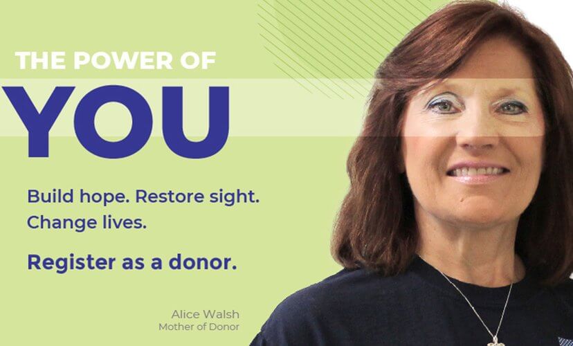 Alice Walsh, mother of donor