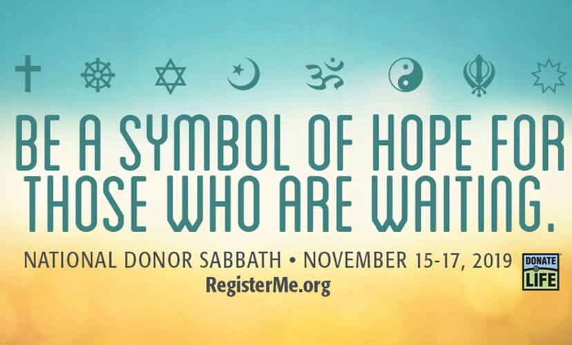 National Donor Sabbath