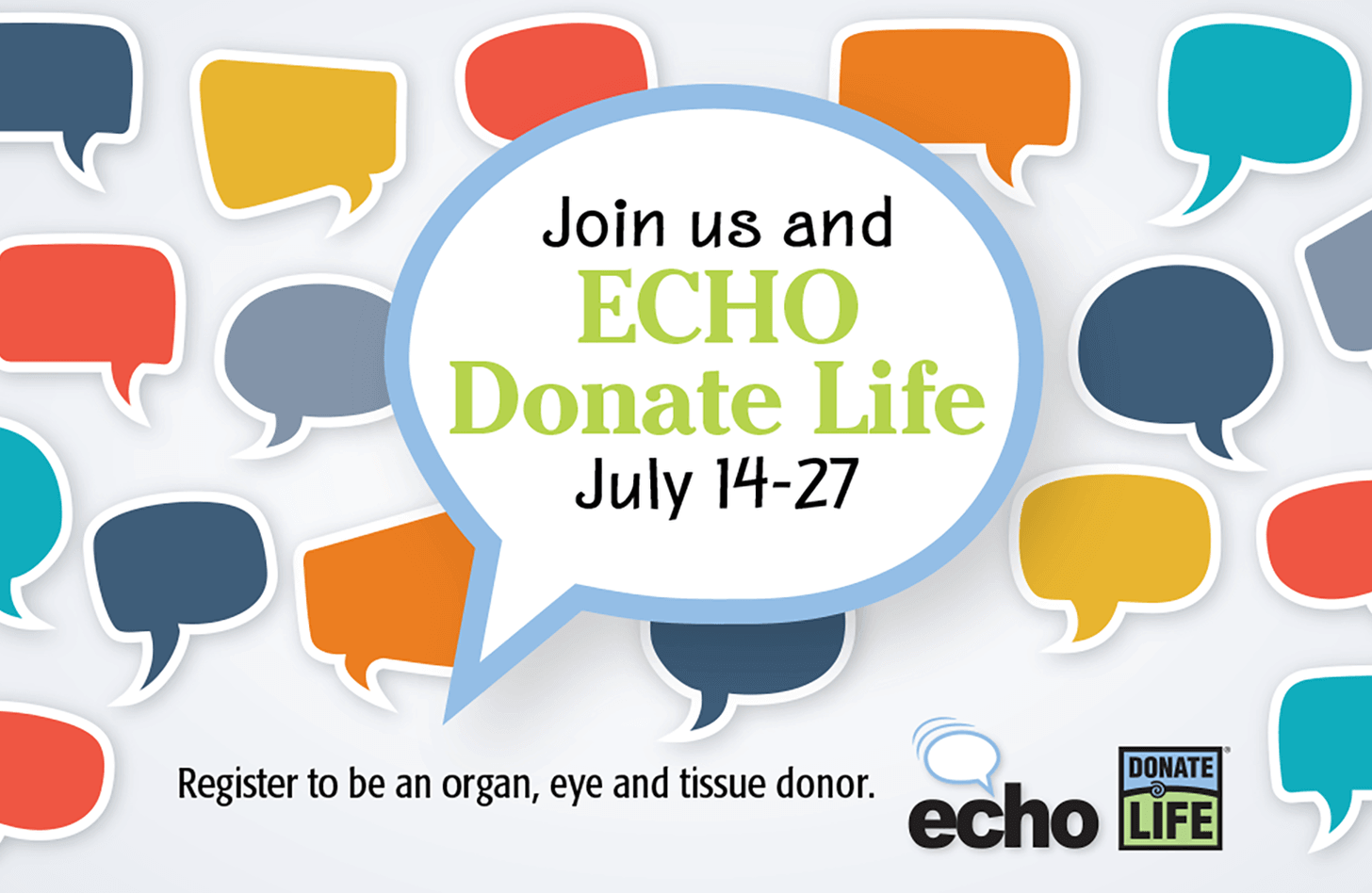 Join us and ECHO Donate Life July 14-27