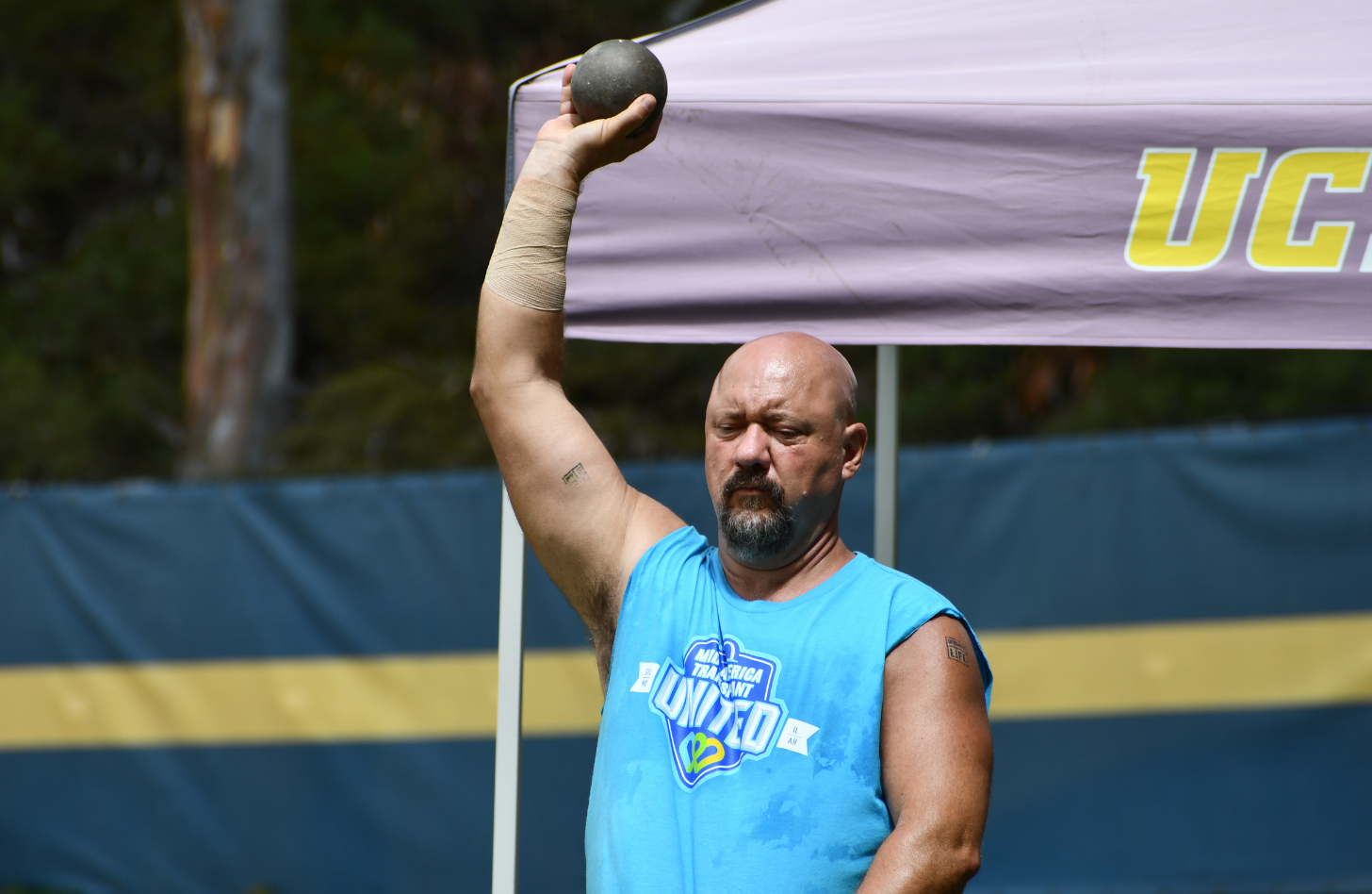 Klein running during Track & Field Day at the 2022 Transplant Games